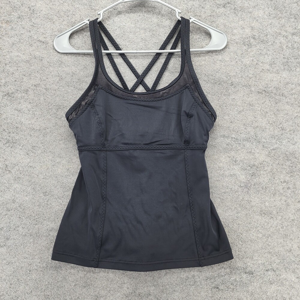 Lands End Tankini Womens 2 Black Swimwear